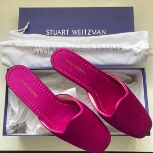 NWT Fuscia Stuart Weitzman Slides _ 6